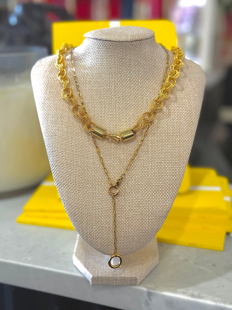 Statement necklaces with three charms