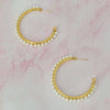 Pearl hoop earrings
