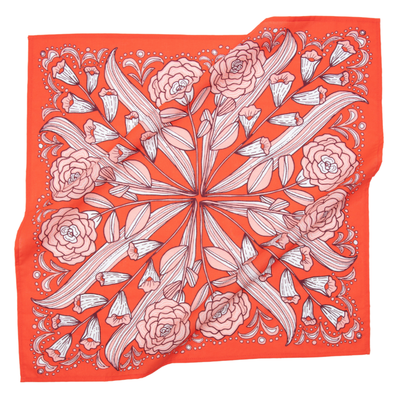 Handker Orange Bandana Scarf