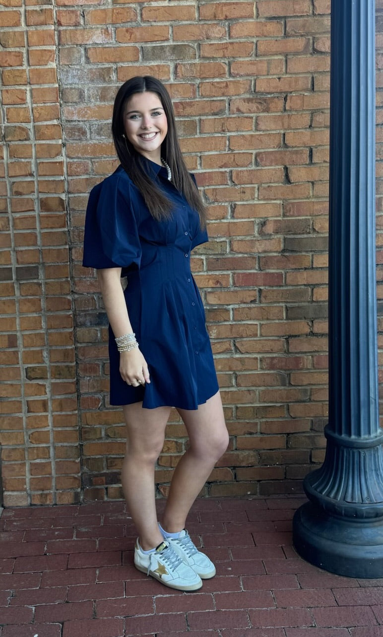 Bishop Young Jacquelin Bubble Sleeve Dress