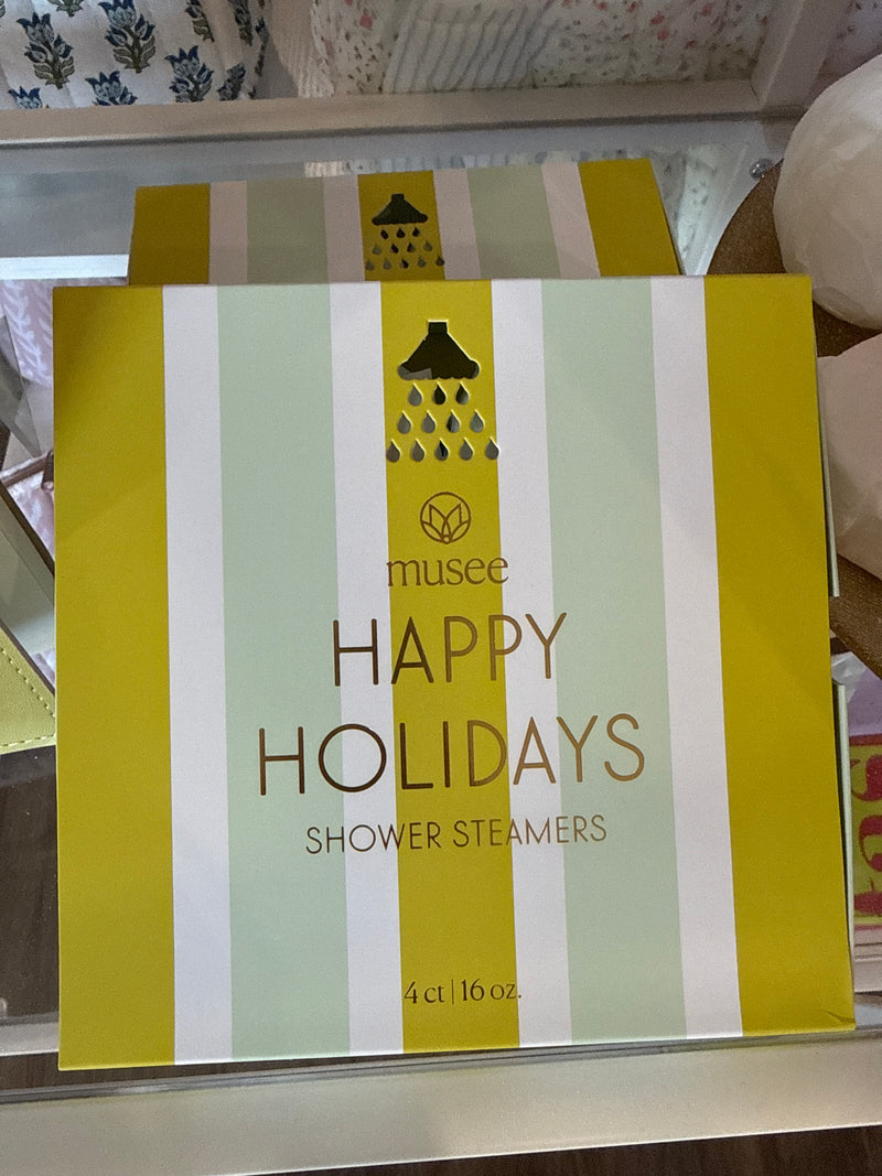 Happy Holidays Shower Steamer