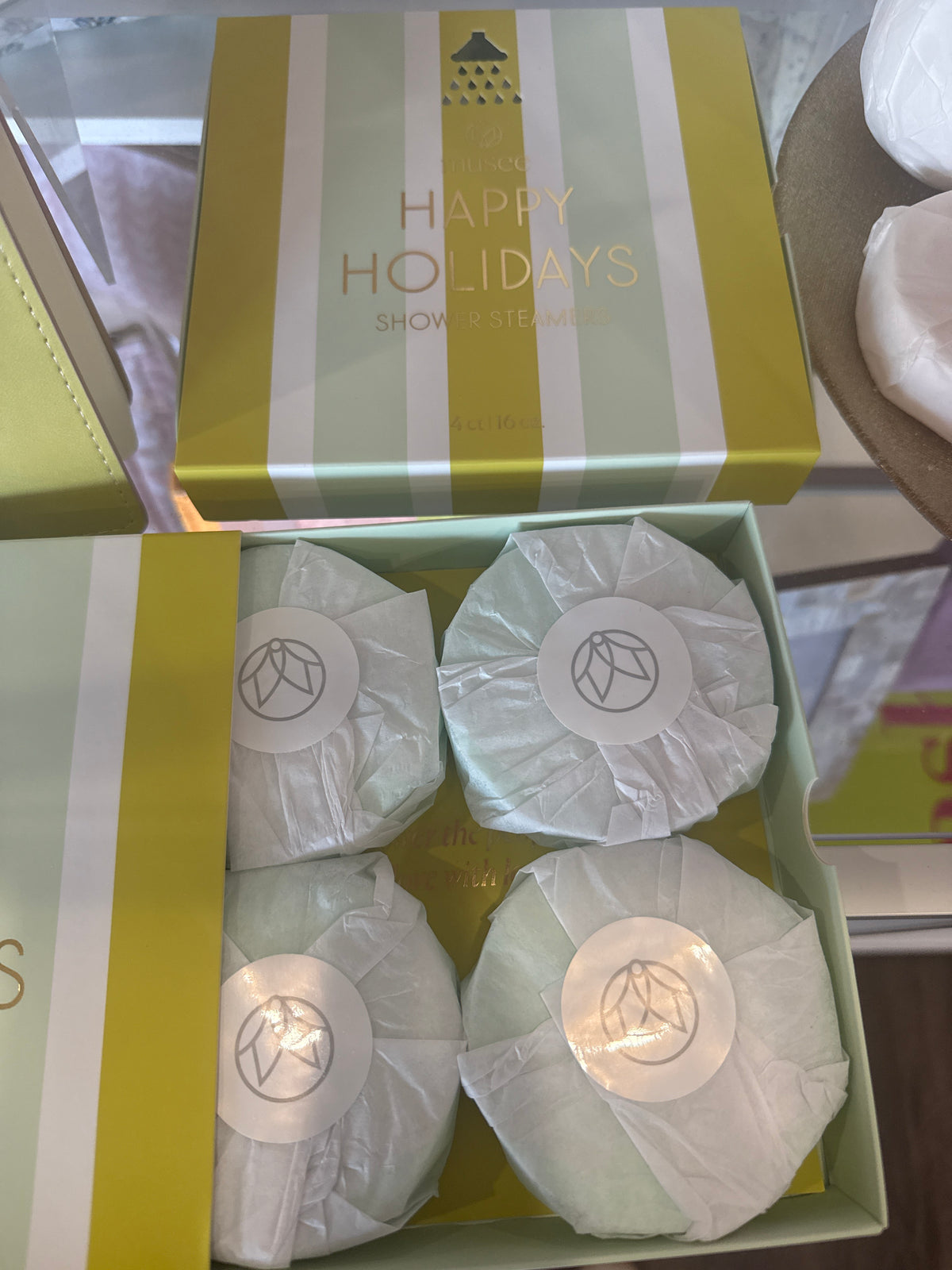 Happy Holidays Shower Steamer