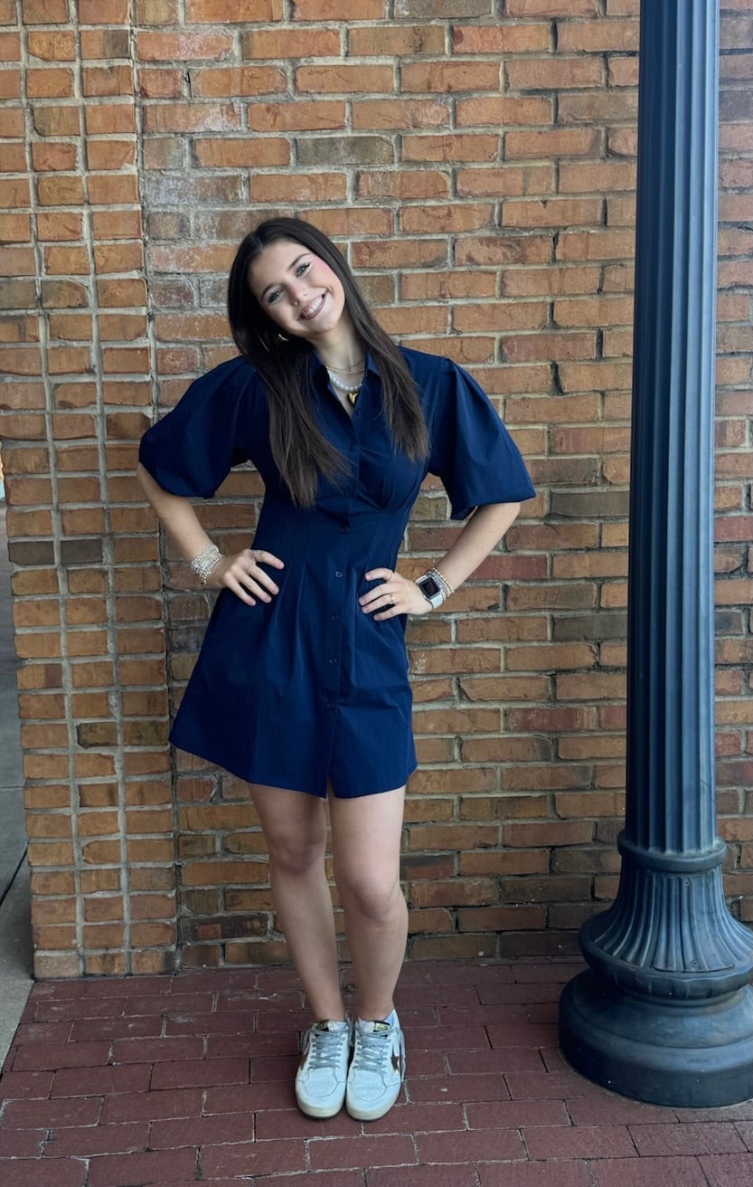 Bishop Young Jacquelin Bubble Sleeve Dress