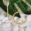 Pearl hoop earrings