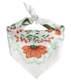 Handker White Floral Bandana Scarf