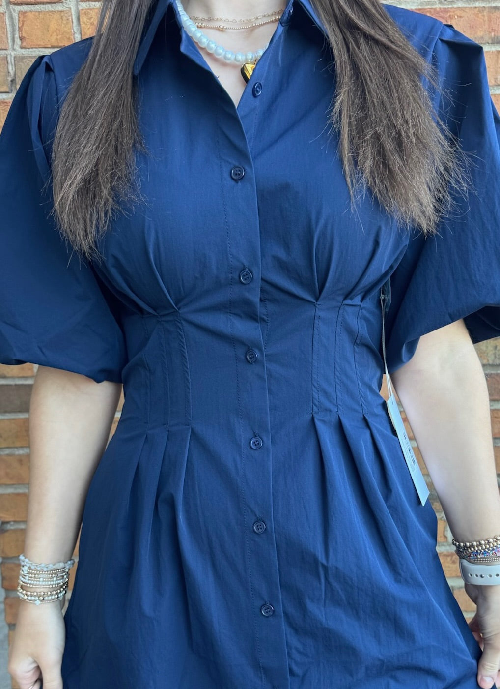 Bishop Young Jacquelin Bubble Sleeve Dress