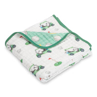 Golf Around Baby Muslin Blanket