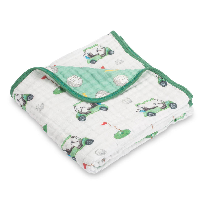 Golf Around Baby Muslin Blanket