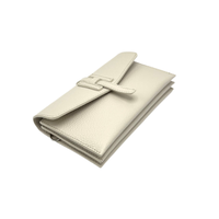 Italian Leather Wallet Crossbody - Cream
