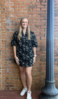 Entro Black And Floral Dress