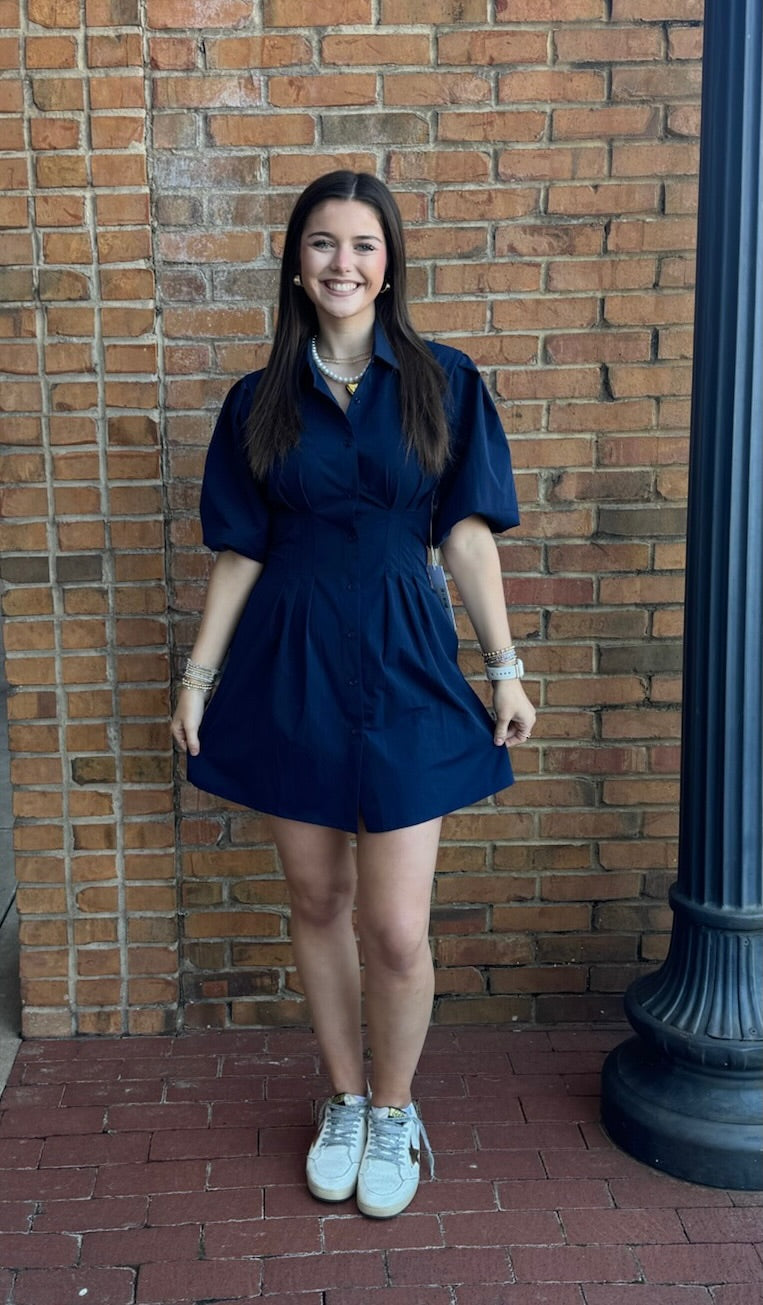 Bishop Young Jacquelin Bubble Sleeve Dress