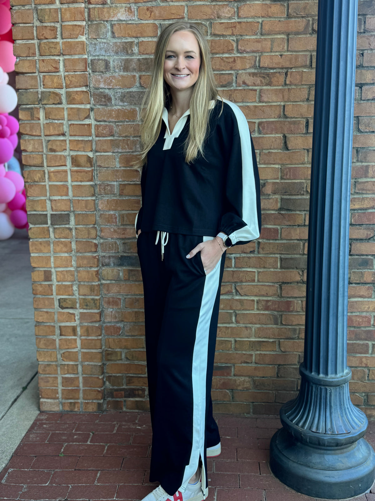 Entro Black at leisure top- long sleeve