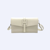 Italian Leather Wallet Crossbody - Cream