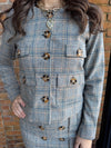 Bishop young plaid button up jacket