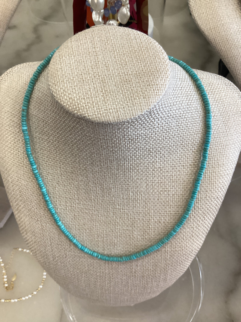 Kori Green Plain Turquoise Necklace