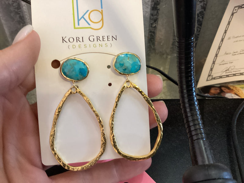 Kori Green turquoise drop earring