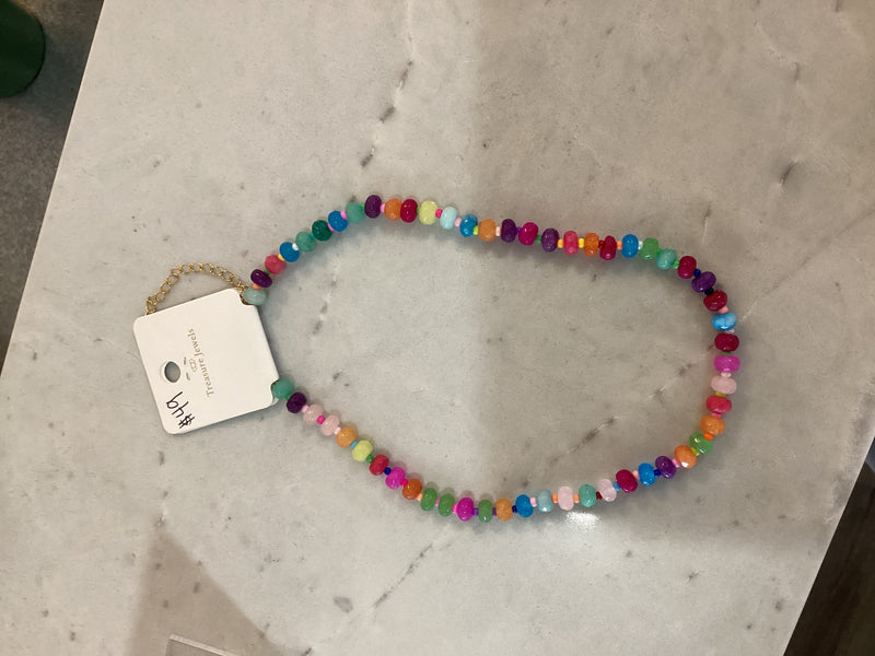 Colorful Beaded Necklace - Multi