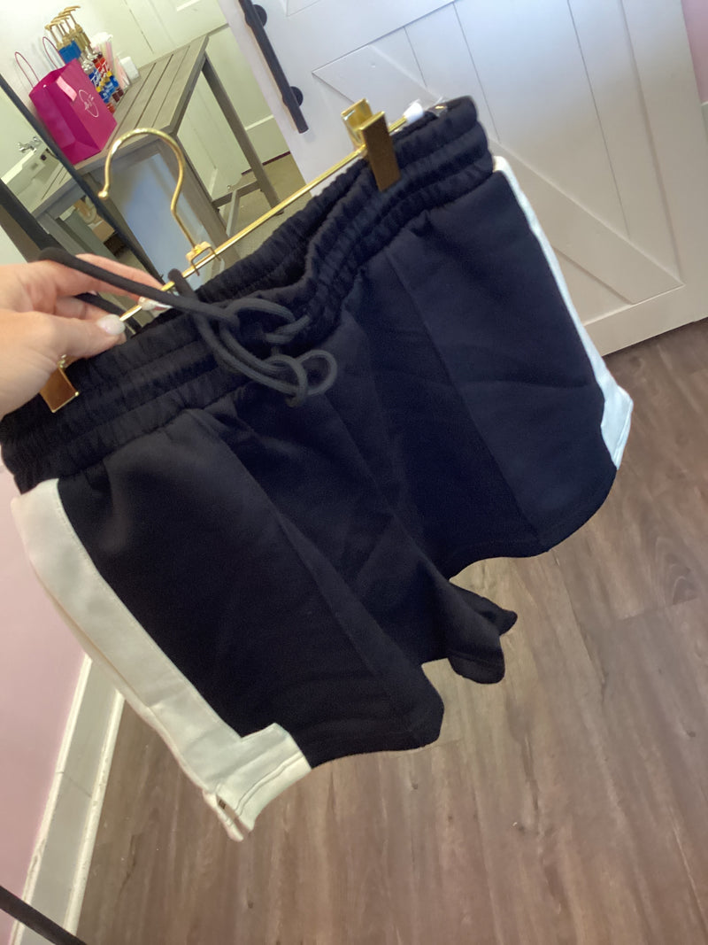 Feels Like Home Shorts - Black/Ivory