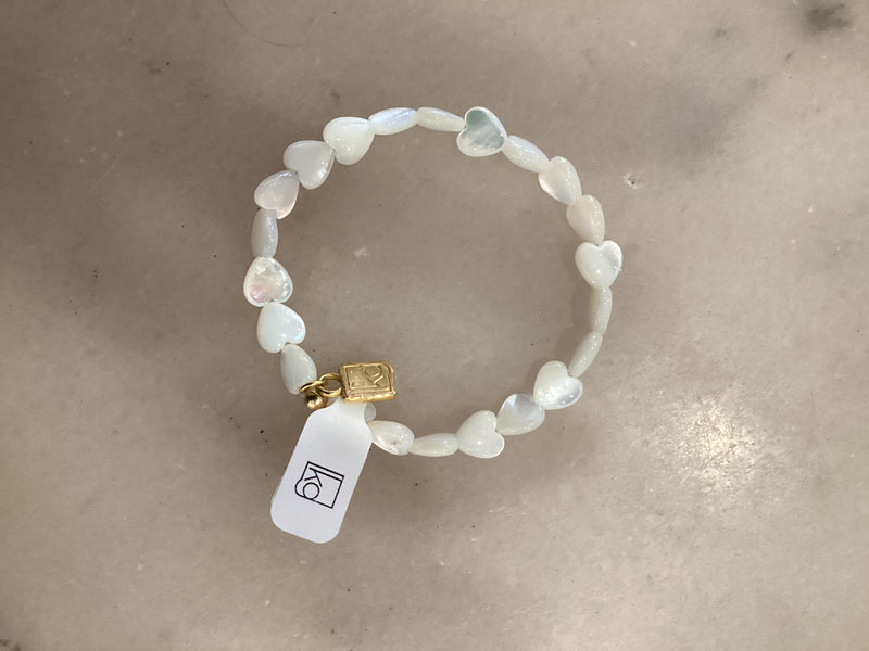 Kori Green all heart Mother of Pearl bracelet