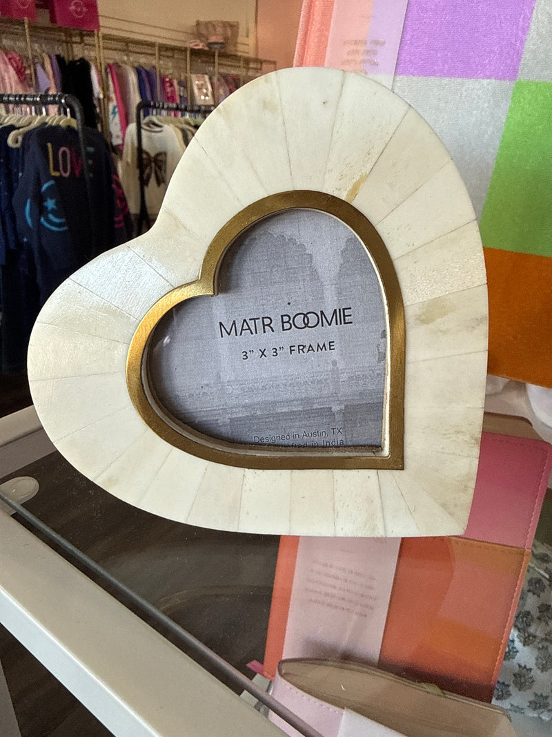 Heart Stone Picture Frame