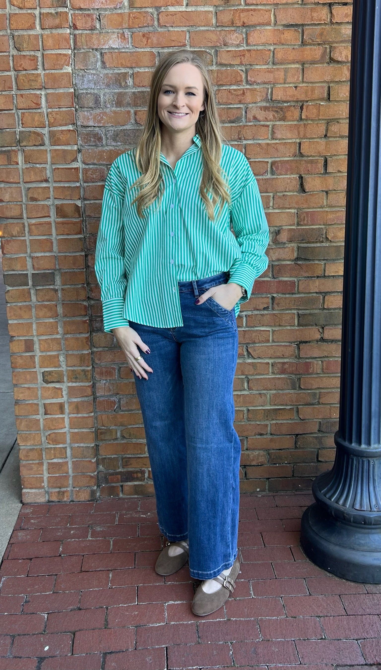 Mica High Rise wide leg denim