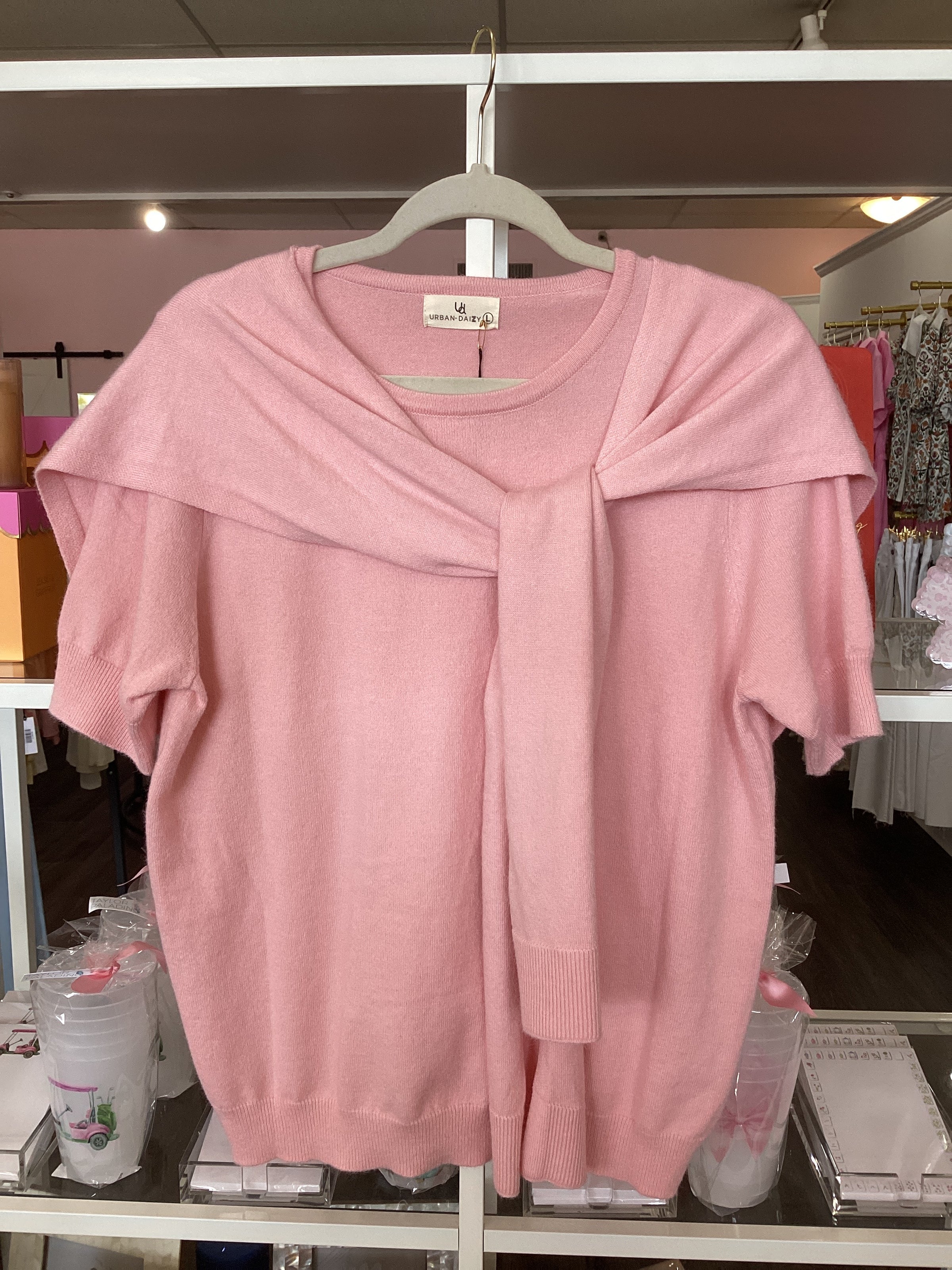 Light pink short sleeve