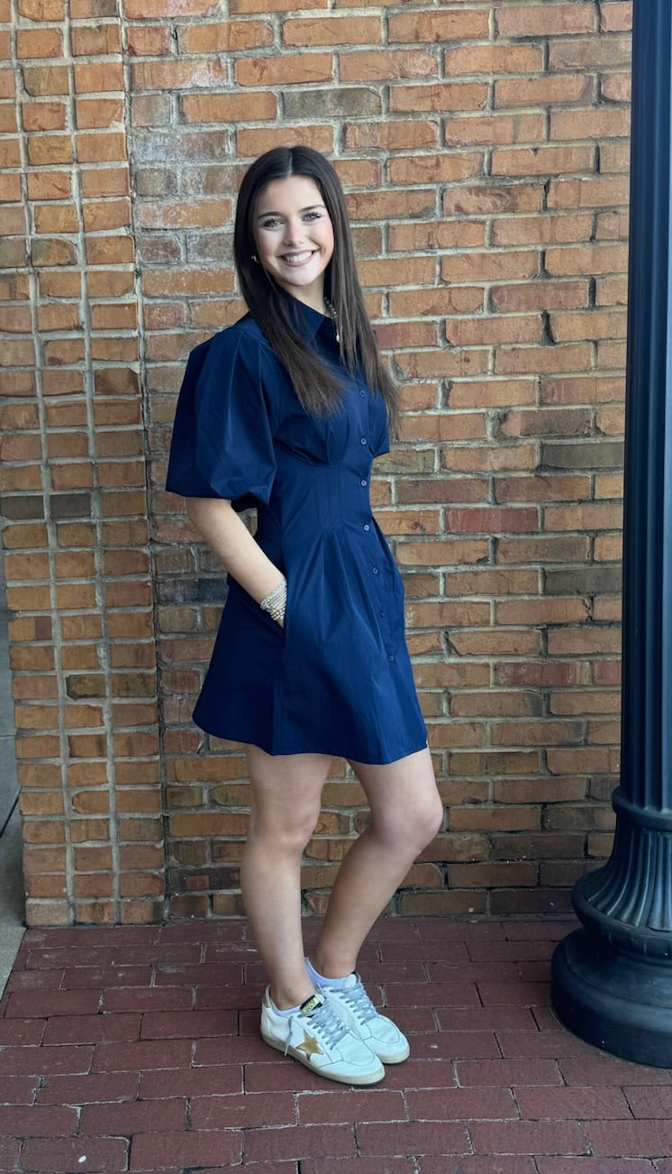 Bishop Young Jacquelin Bubble Sleeve Dress