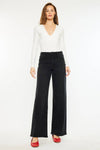 High Rise Wide Leg Black Jean