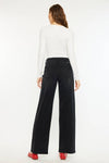 High Rise Wide Leg Black Jean