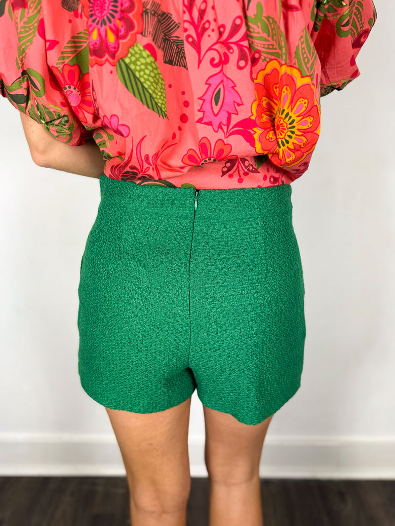 Going Green Tweed Shorts