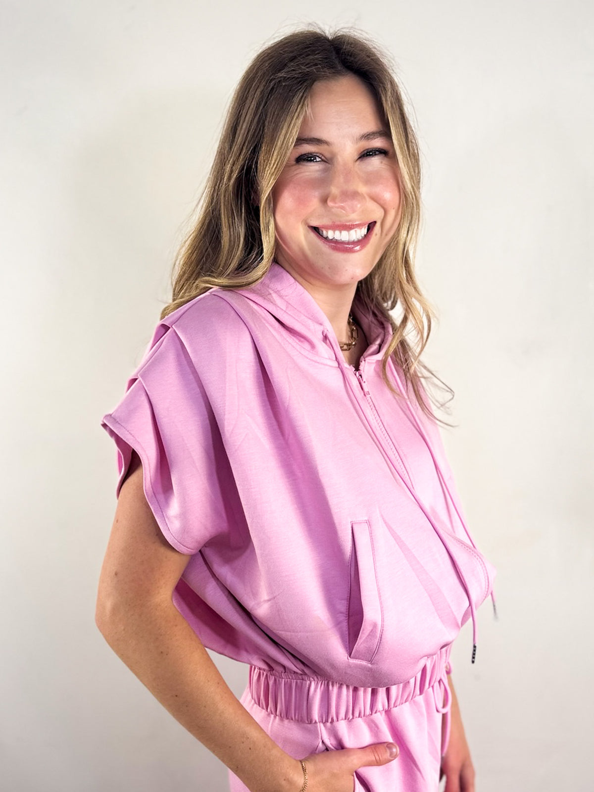 On The Court Top - Pink