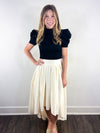 Tea Time High Low Midi Skirt