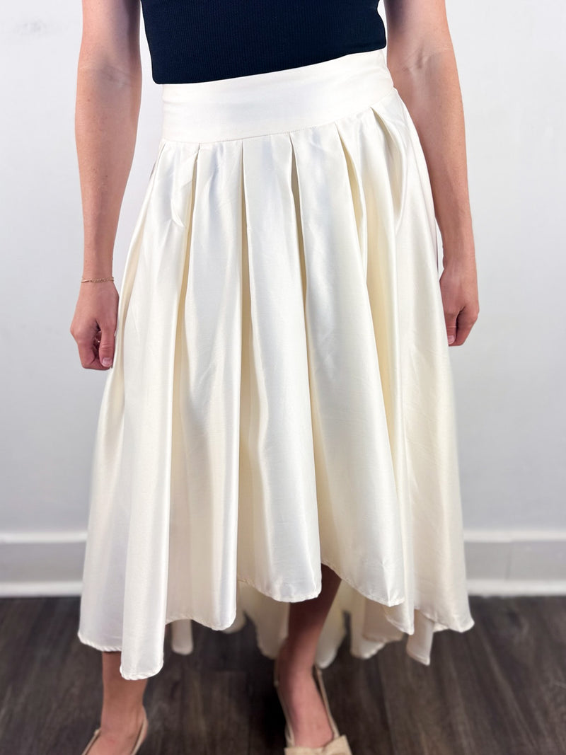 Tea Time High Low Midi Skirt