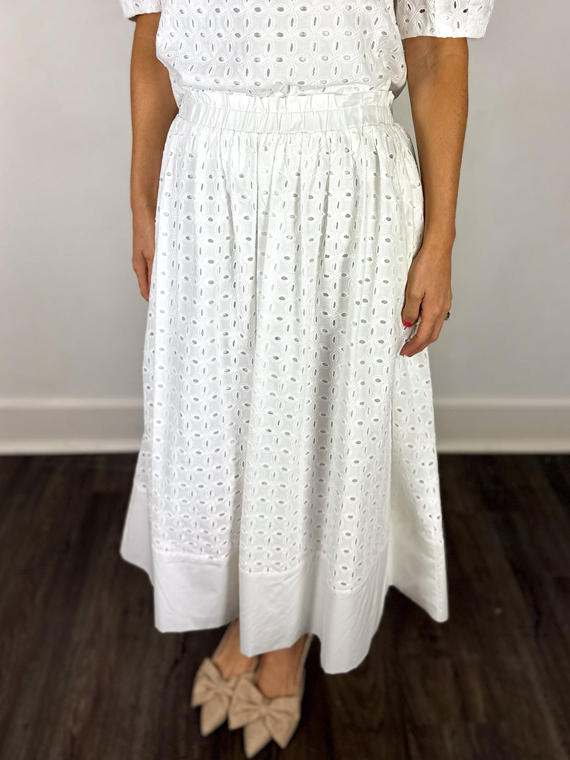 Eyelet Love You Skirt