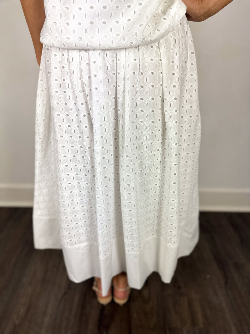 Eyelet Love You Skirt