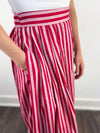 Girls Night Out Striped Skirt