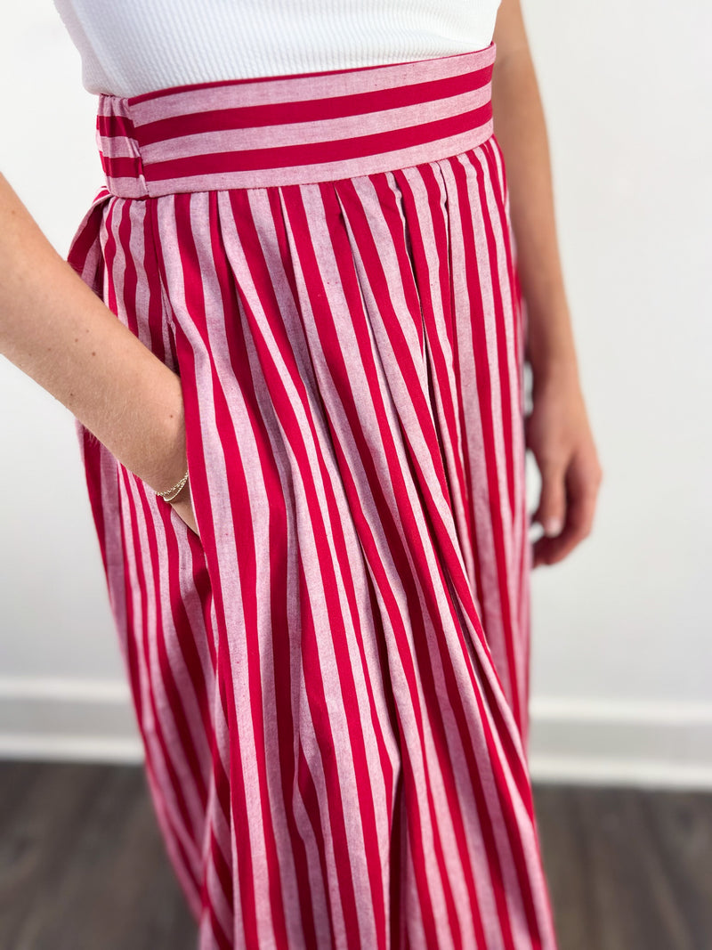 Girls Night Out Striped Skirt