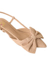 Raffia Bow Kitten Heel