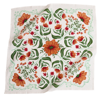 Handker White Floral Bandana Scarf
