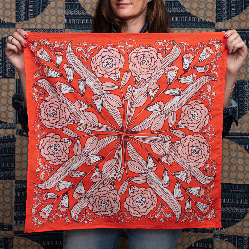 Handker Orange Bandana Scarf
