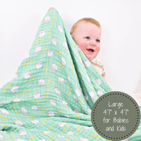 Golf Around Baby Muslin Blanket
