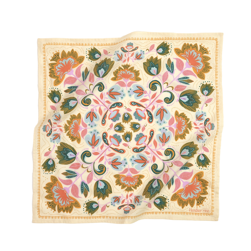 Handker Cream Bandana Scarf