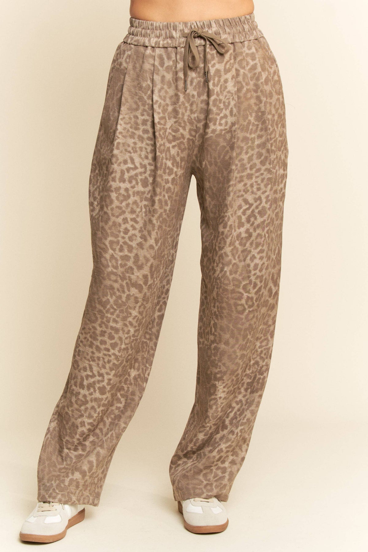 Davi and Dani Leopard Wide Leg  Pants